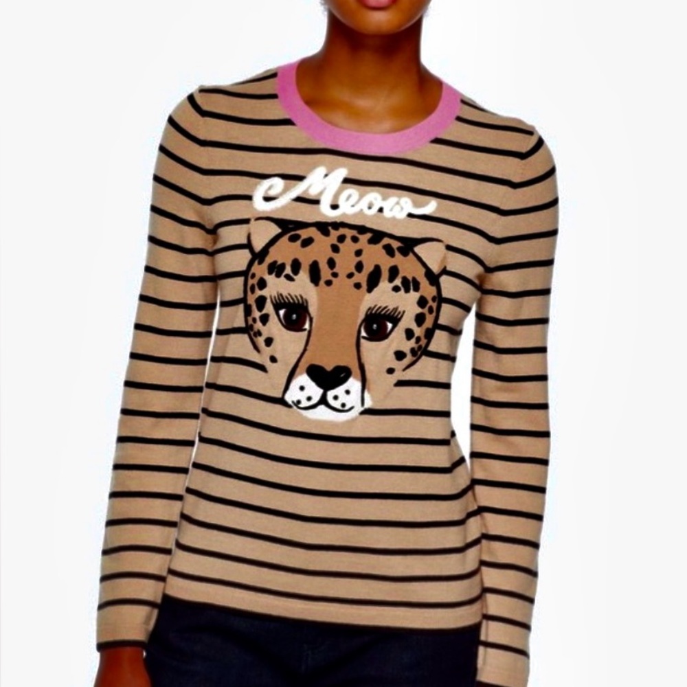 KATE SPADE Broome street meow sweater shirt kate spade S 285$